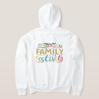 Feiern - "Familienfest" - Multicolor-T-Shirt Hoodie