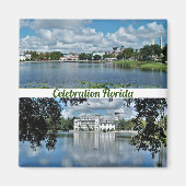 Feiern Florida Square Magnet 2 Fotos (Vorne)