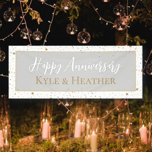 Feiern! Frohes Partyzeitbanner zum Jahrestag Banner