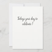 Feiern Geburtstagskarte Einladung (Rückseite)