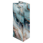 Feiern Geschenktüte Für Weinflaschen (Rückseite Schrägansicht)