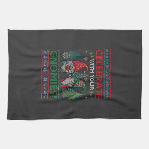 Feiern Gnomies Weihnachten Gnome Bäume Rentiere Geschirrtuch