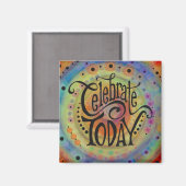 Feiern heute magnet (Vorderseite/Rückseite)