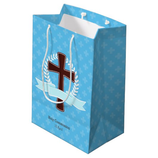 Feiern * Hintergrundfarbe auswählen Mittlere Geschenktüte (Rückseite Schrägansicht)