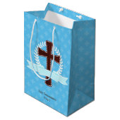 Feiern * Hintergrundfarbe auswählen Mittlere Geschenktüte (Vorderseite Schrägansicht)