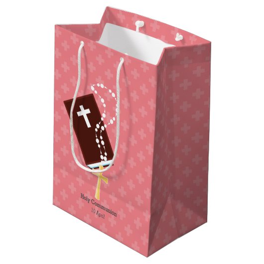 Feiern * Hintergrundfarbe auswählen Mittlere Geschenktüte (Rückseite Schrägansicht)