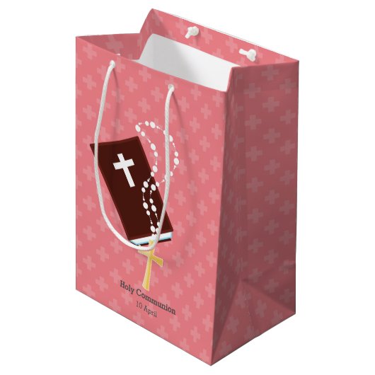 Feiern * Hintergrundfarbe auswählen Mittlere Geschenktüte (Vorderseite Schrägansicht)