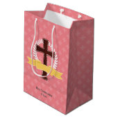 Feiern * Hintergrundfarbe auswählen Mittlere Geschenktüte (Rückseite Schrägansicht)