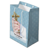 Feiern * Hintergrundfarbe auswählen Mittlere Geschenktüte (Rückseite Schrägansicht)