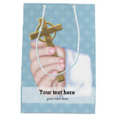 Feiern * Hintergrundfarbe auswählen Mittlere Geschenktüte (Rückseite)