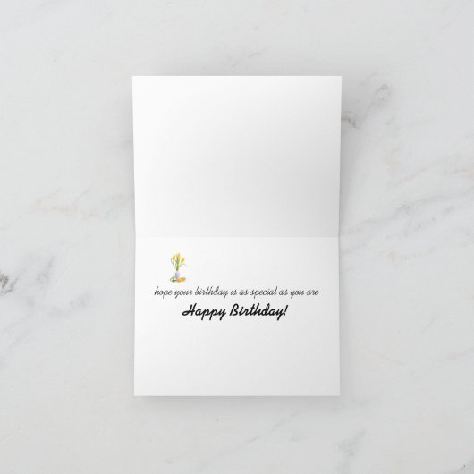 Feiern Ihres Geburtstages und Sie Karte (Innenseite)