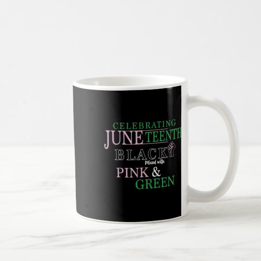 Feiern im 18. Juni 1865 Schwarz gemischt mit Rosa Kaffeetasse (Rechts)