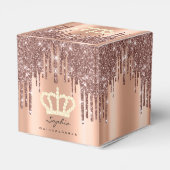 Feiern im Stil mit Quinceañera, Sweet 16. Geschenkschachtel (Rückseite)