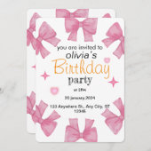 Feiern im Stil: Personalisierte Geburtskarte Einladung (Vorne/Hinten)