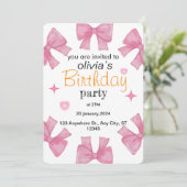 Feiern im Stil: Personalisierte Geburtskarte Einladung (Stehend Vorderseite)