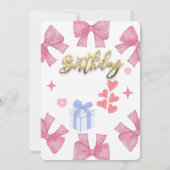 Feiern im Stil: Personalisierte Geburtskarte Einladung (Rückseite)