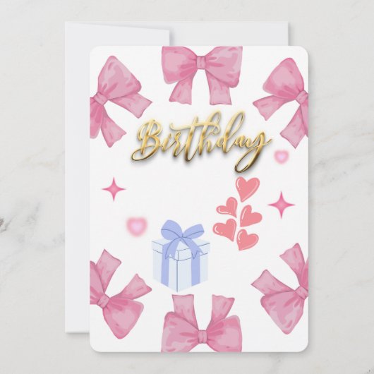 Feiern im Stil: Personalisierte Geburtskarte Einladung (Rückseite)