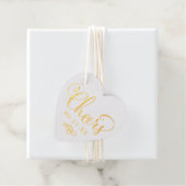 Feiern in modernen Drehbuchhochzeiten Geschenkanhänger (Mit Box)