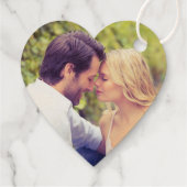 Feiern in modernen Drehbuchhochzeiten Geschenkanhänger (Rückseite)