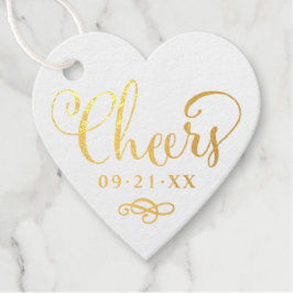 Feiern in modernen Drehbuchhochzeiten Geschenkanhänger