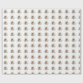 Feiern, Kuchen und Confetti Geschenkpapier (Flach)