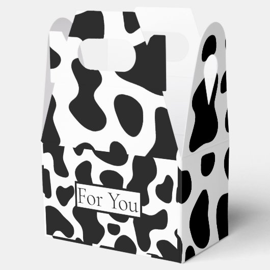 Feiern Kuhmuster Geschenkschachtel (Geöffnet)