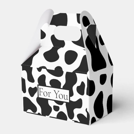Feiern Kuhmuster Geschenkschachtel (Vorderseite)