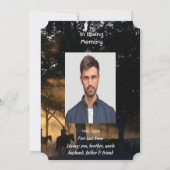 Feiern Lebensweg Forstweg Wandern Einladung (Rückseite)