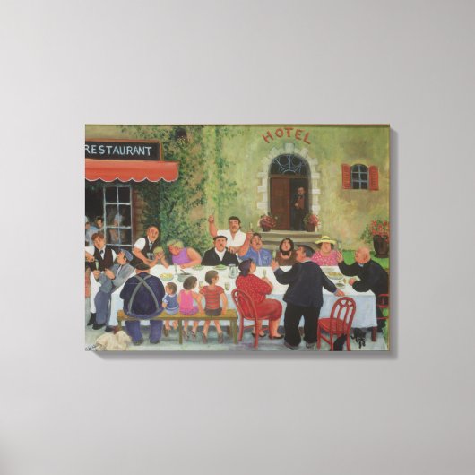 Feiern Leinwanddruck (Vorderseite)
