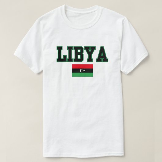 Feiern Libyscher Stolz mit Vibrate Flag T - Shirt (Design vorne)