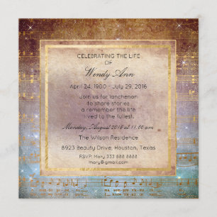 Feiern Live Live Live Golden Music Einladung