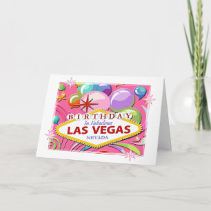 Feiern meiner 21. Geburtstags-Las Vegas-Karte Karte