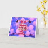 Feiern meines glücklichen Geburtstagssegens Karte (Gelbe Blume)