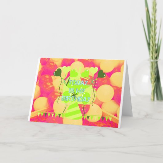 Feiern meines glücklichen Geburtstagssegens Karte (Vorderseite)