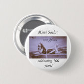 Feiern Mimi Sachs! Button (Vorne & Hinten)