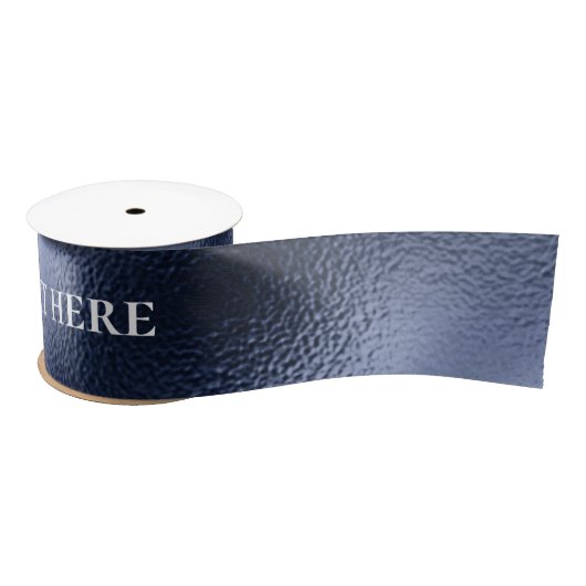 Feiern mit blauer metallischer Textur Satinband (Spule)