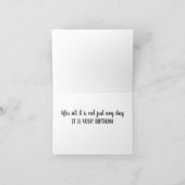 **FEIERN MIT COOKIE** AUF IHREM **BIRTHTAG** KARTE (Innenseite)