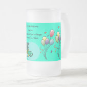 Feiern mit den Balloons - Mattglas Bierglas (VorderseiteRechts)