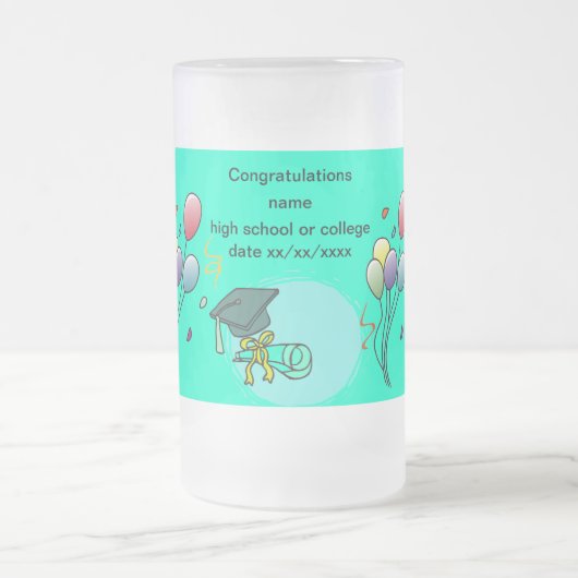 Feiern mit den Balloons - Mattglas Bierglas (Mittel)