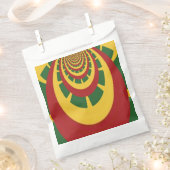 Feiern mit den Farben Rot Golden Green Geschenktütchen (Ausgeschnitten)