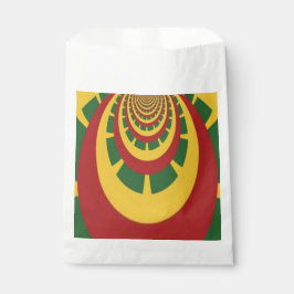 Feiern mit den Farben Rot Golden Green Geschenktütchen