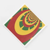 Feiern mit den Farben Rot Golden Green Serviette (Ecke)