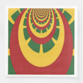 Feiern mit den Farben Rot Golden Green Serviette (Vorderseite)