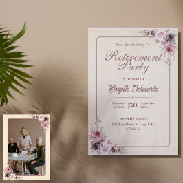 Feiern mit Elegance: Foto Script Retirement Feiertagskarte