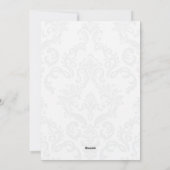 Feiern mit Elegance: Weiß und Grün Minimalistisch Feiertagskarte (Rückseite)