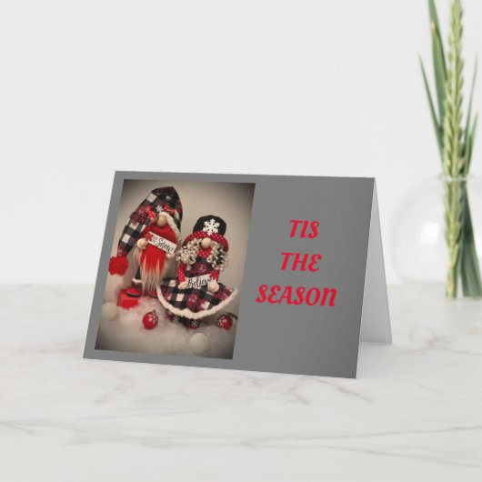 FEIERN MIT "FAMILIE UND FREUNDE DIESE CHRISTMAS FEIERTAGSKARTE (Vorderseite)