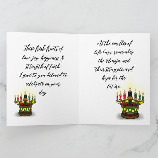 Feiern mit frischem Obst Karte (Innenseite)