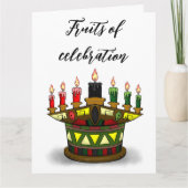 Feiern mit frischem Obst Karte (Vorderseite)
