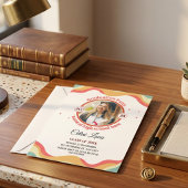 Feiern mit Groovy Retro Graduation Einladungen