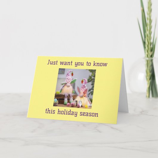 **FEIERN MIT IHNEN** DIESE URLAUBSSAISON FEIERTAGSKARTE (Vorderseite)